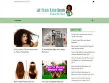 Tablet Screenshot of africanamericanhairstyles.org